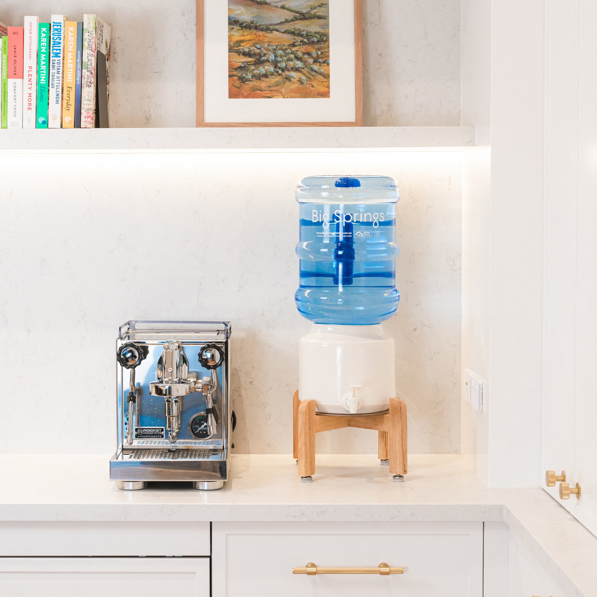 White Ceramic Pack (Ceramic Dispenser + 4 x 15L bottles)