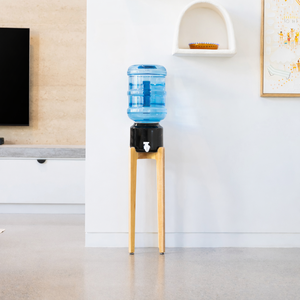 Black Ceramic Dispenser - Big Springs Water