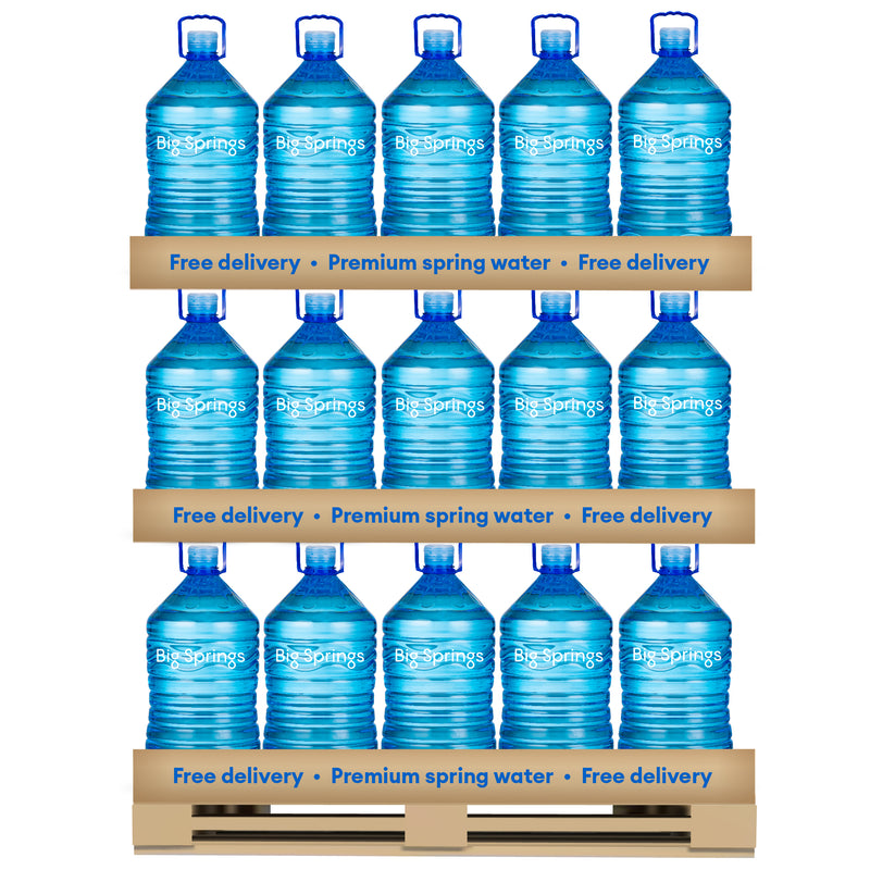 Spring Water Cooler Bottle (12L One-Way) Pallet | Big Springs Water
