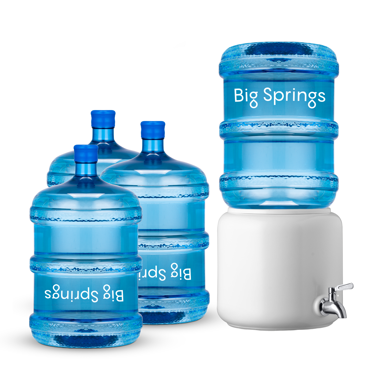 Premium Ceramic Dispenser – “Wonder Well - Lily” (Dispenser + 4 x 15L bottles)